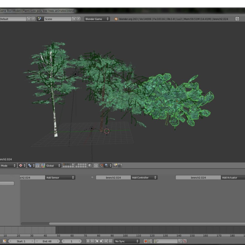Animated Low Poly trees preview image 1